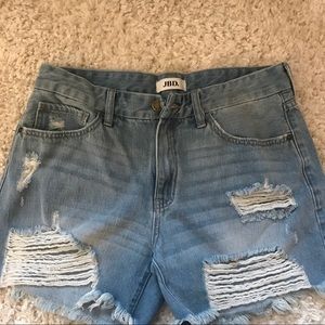 JBD distresses shorts. Large